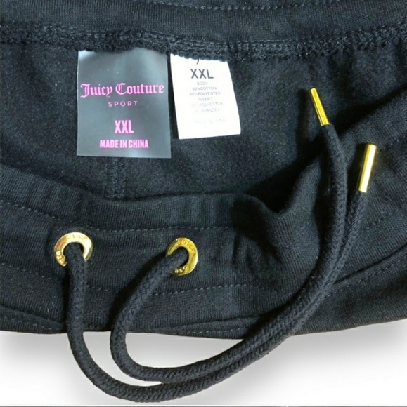 JUICY COUTURE SPORT Black Low-Rise Sweatpants NWOT! - Picture 3 of 6